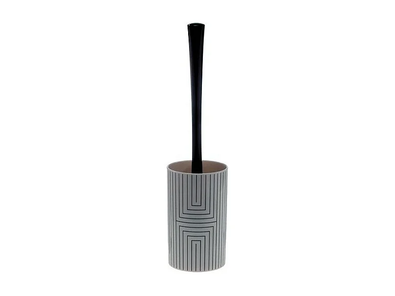 brosse wc avec support GRAPHIC Noir & Blanc Spirella