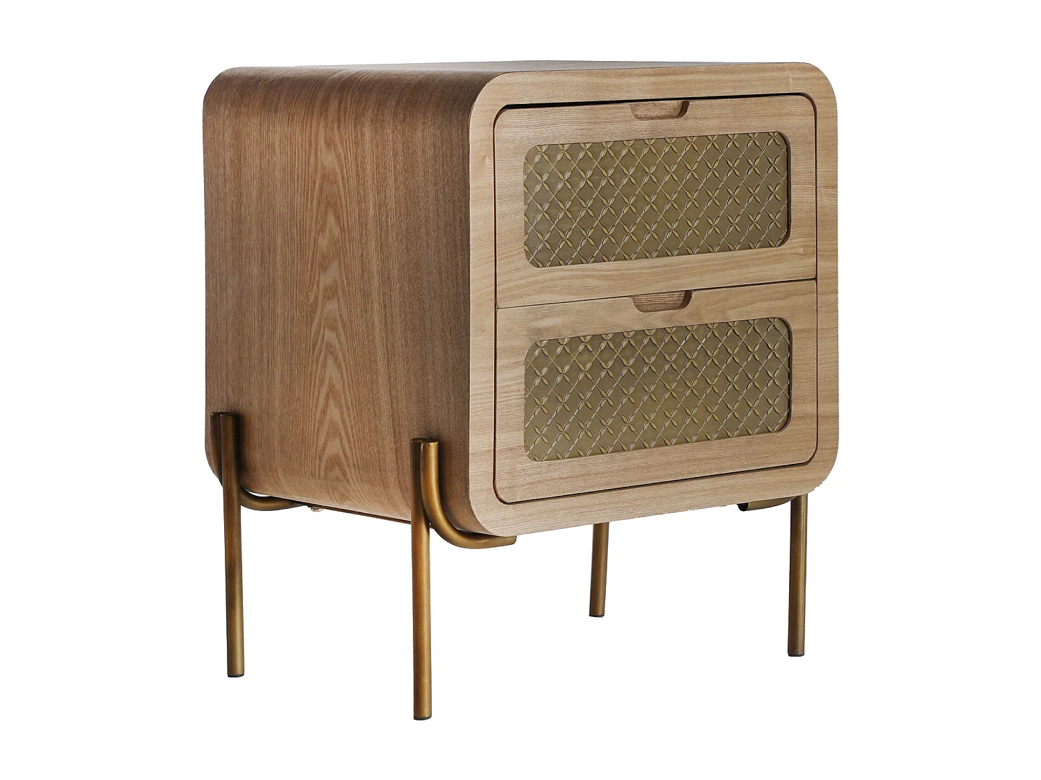 Table chevêt en bois de pin marron 48x40x57 cm