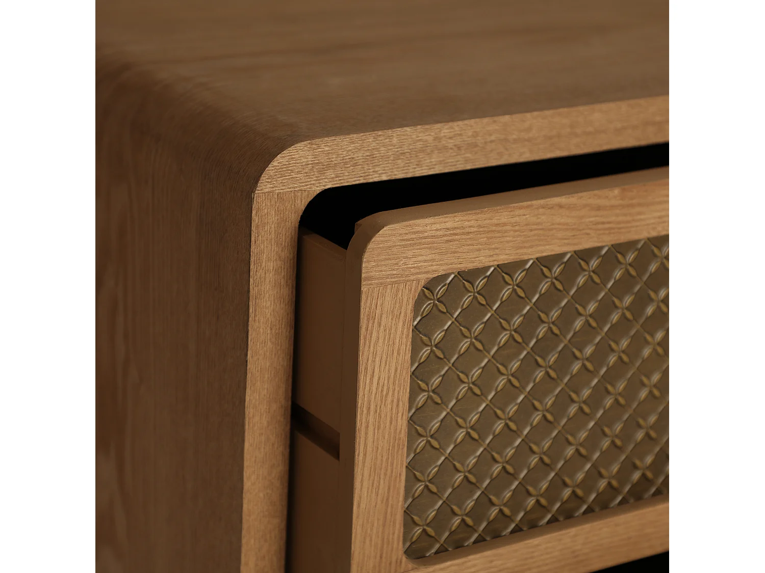 Commode en bois de pin marron 92x42x92 cm