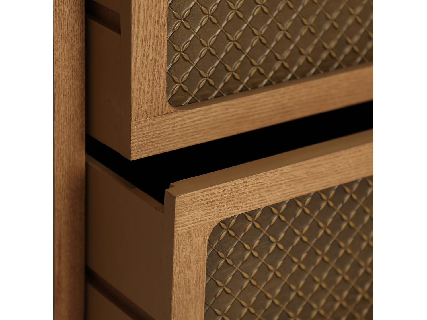 Commode en bois de pin marron 92x42x92 cm