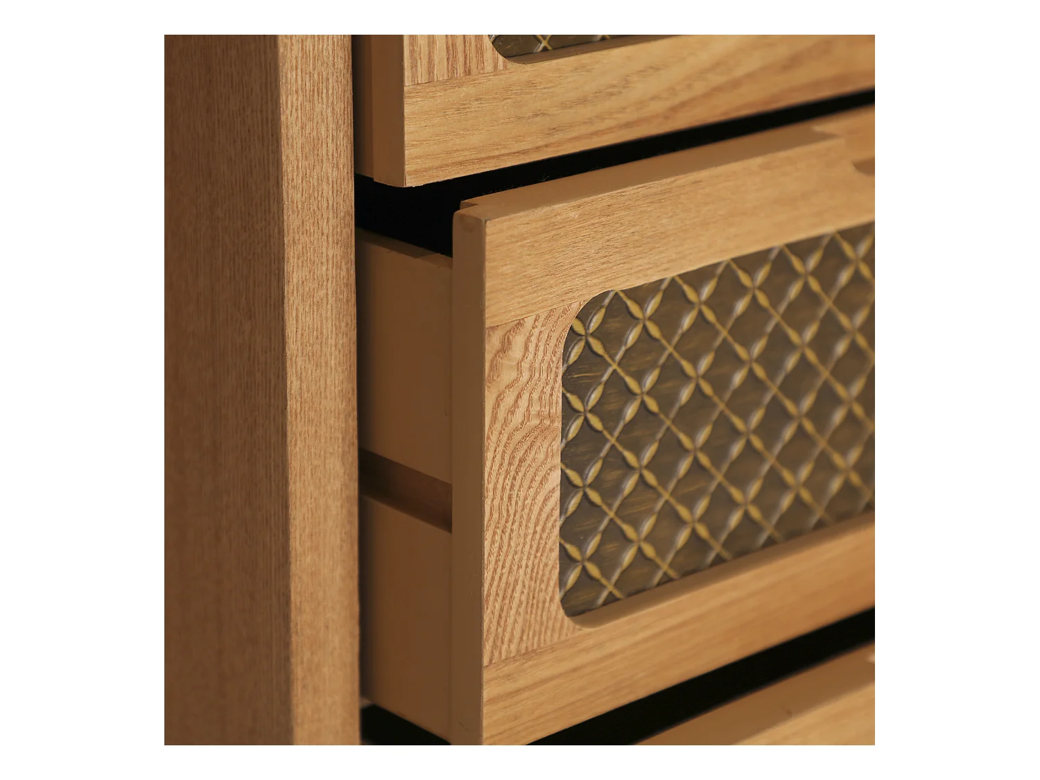 Chiffonier en bois de pin marron 48x40x111 cm
