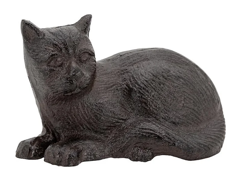 Chat décoratif en fonte