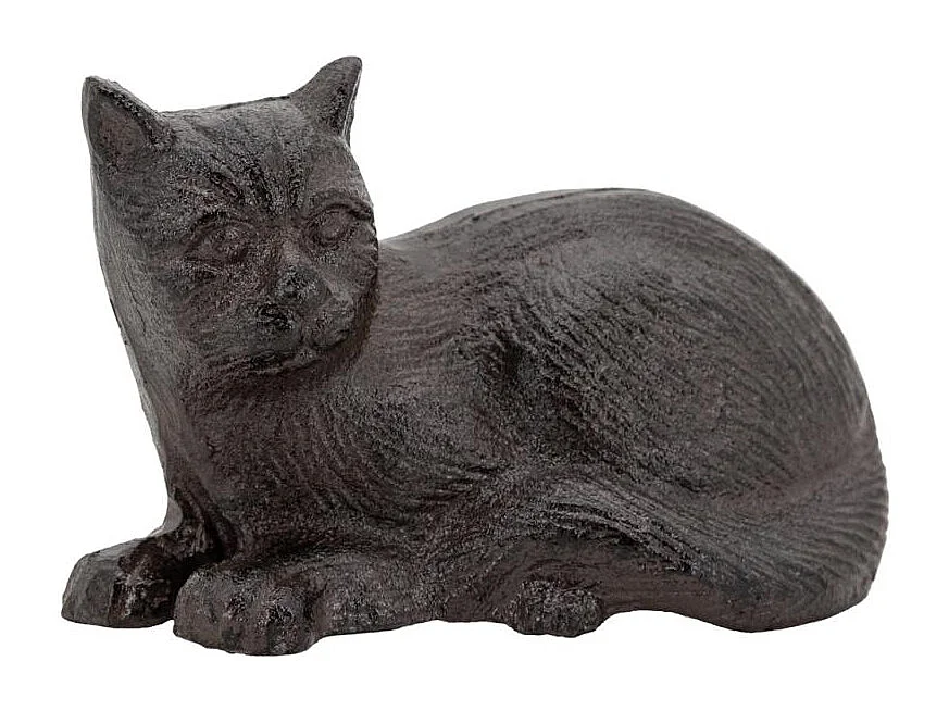 Chat décoratif en fonte