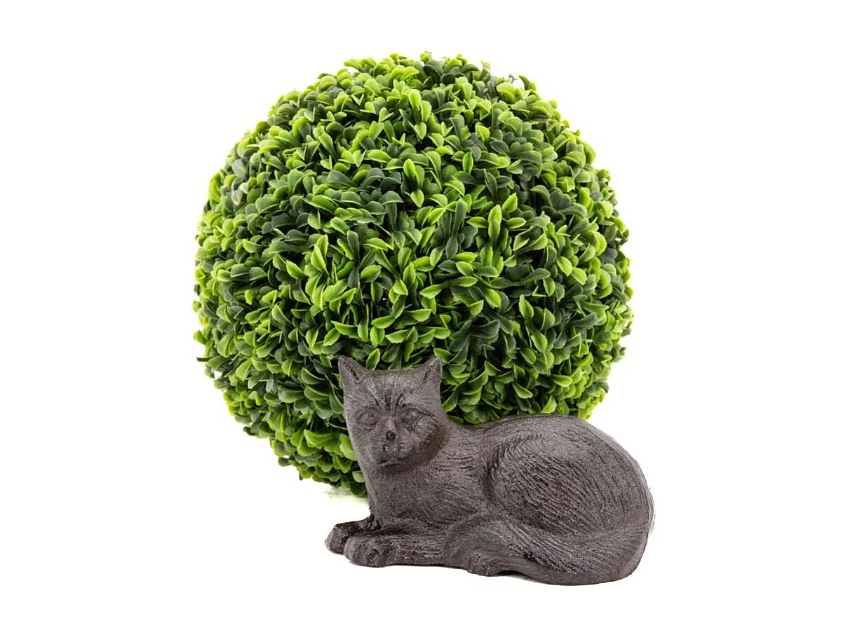 Chat décoratif en fonte