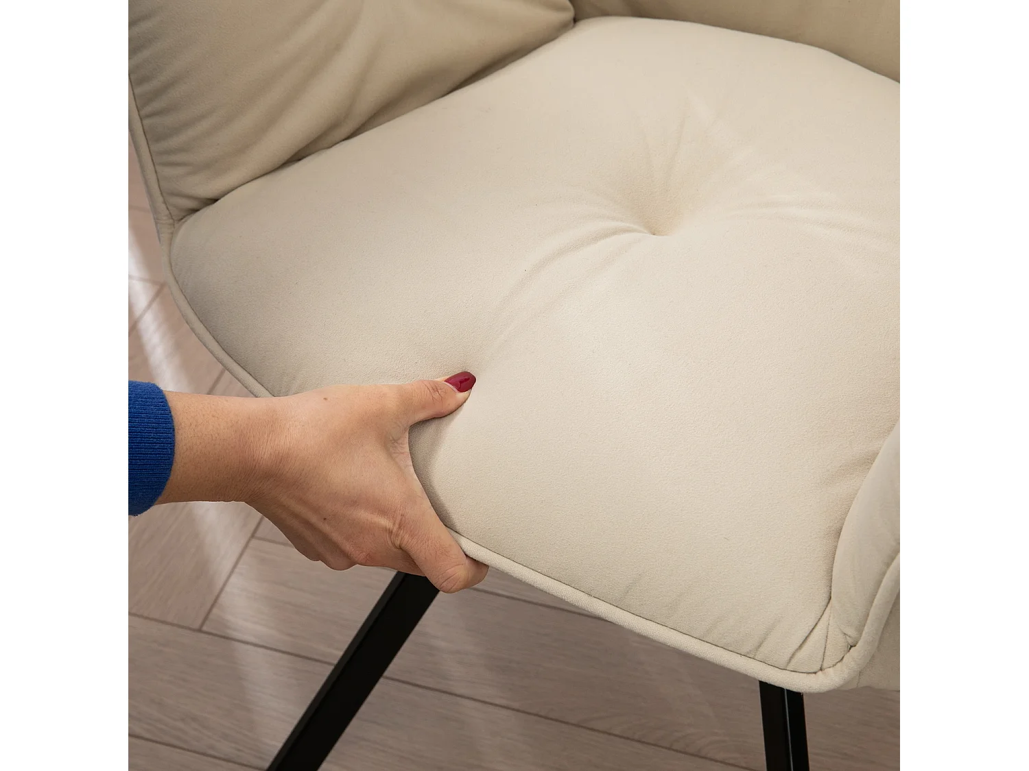 Lot de 6 chaises de salle à manger fauteuil de table style industriel,CALF