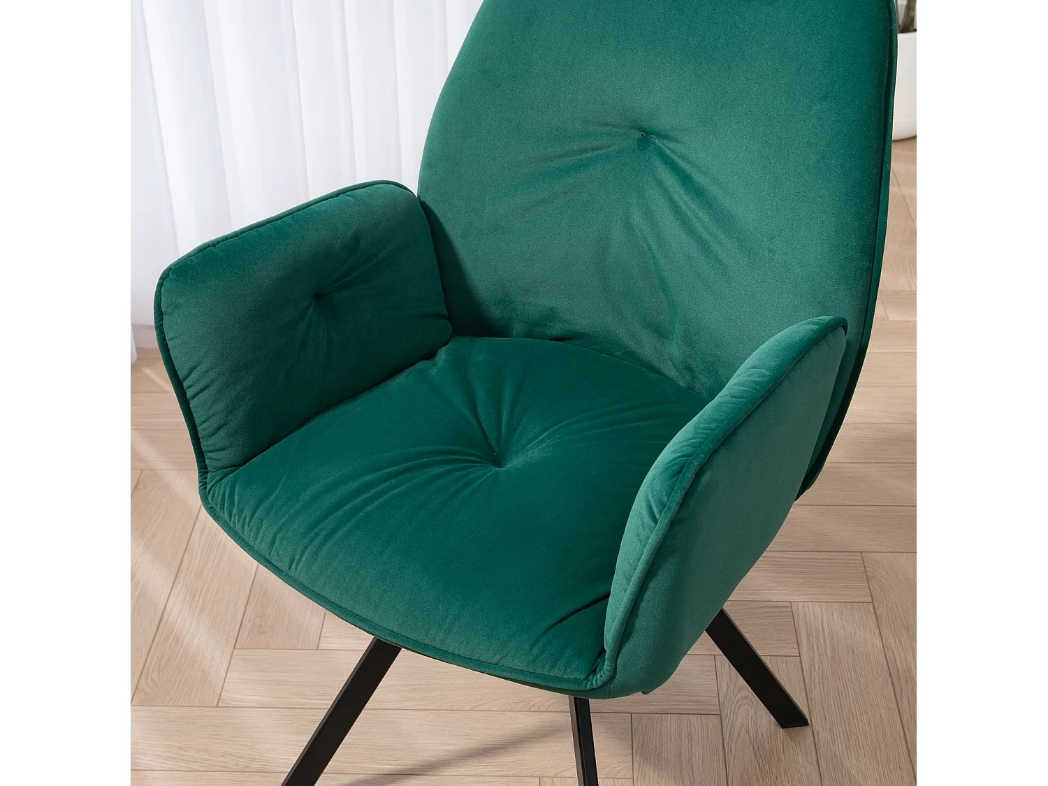 Lot de 4 chaises de salle à manger fauteuil de table style industriel,CALF