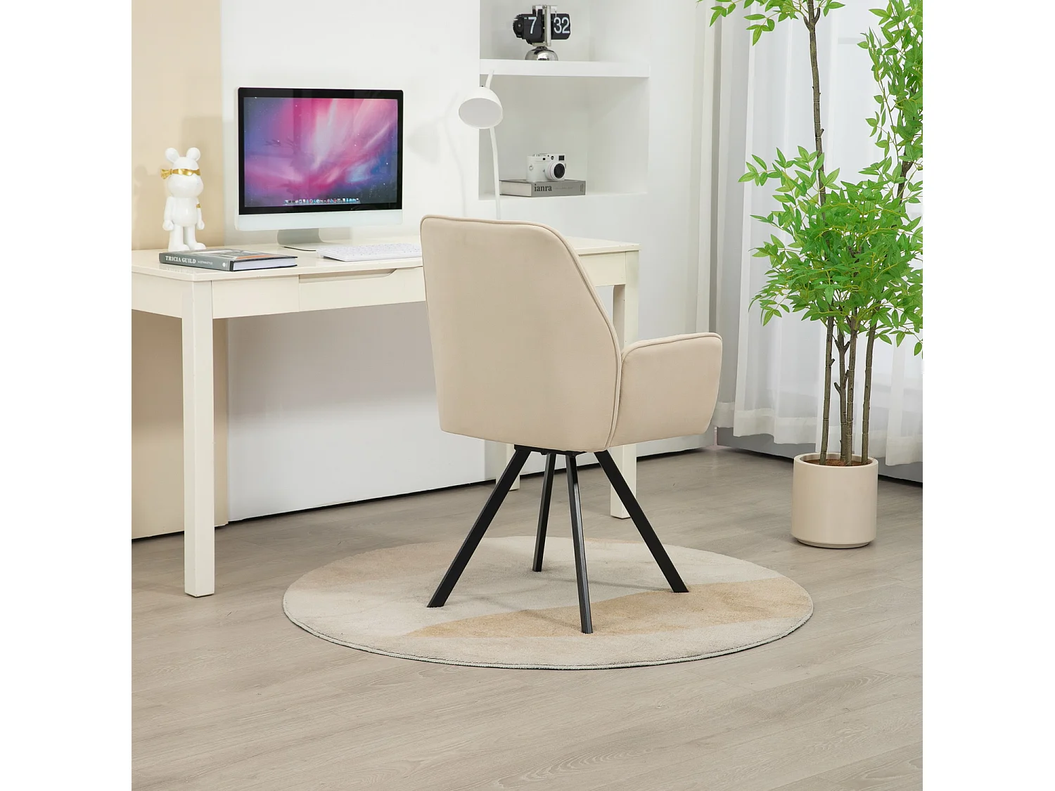 Lot de 4 chaises de salle à manger fauteuil de table style industriel,CALF