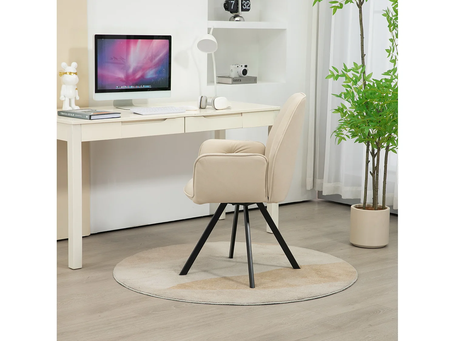 Lot de 4 chaises de salle à manger fauteuil de table style industriel,CALF