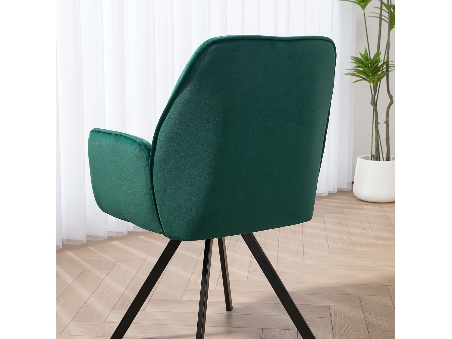 Lot de 2 chaises de salle à manger fauteuil de table style industriel,CALF