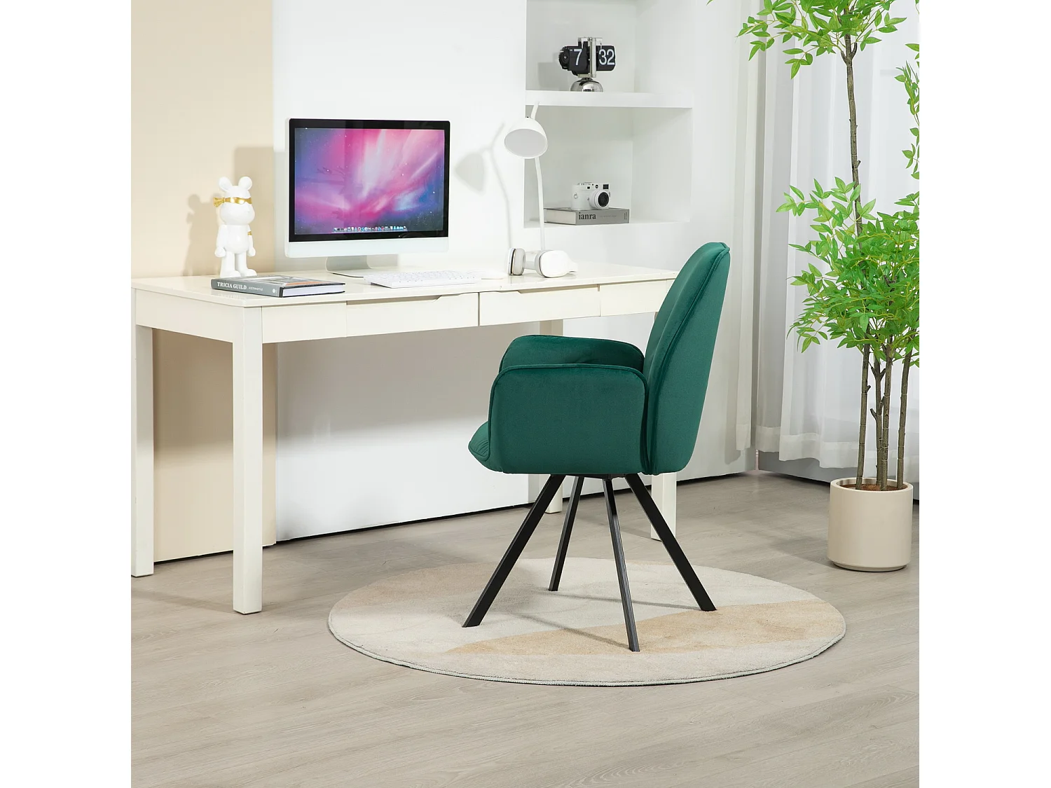 Lot de 2 chaises de salle à manger fauteuil de table style industriel,CALF