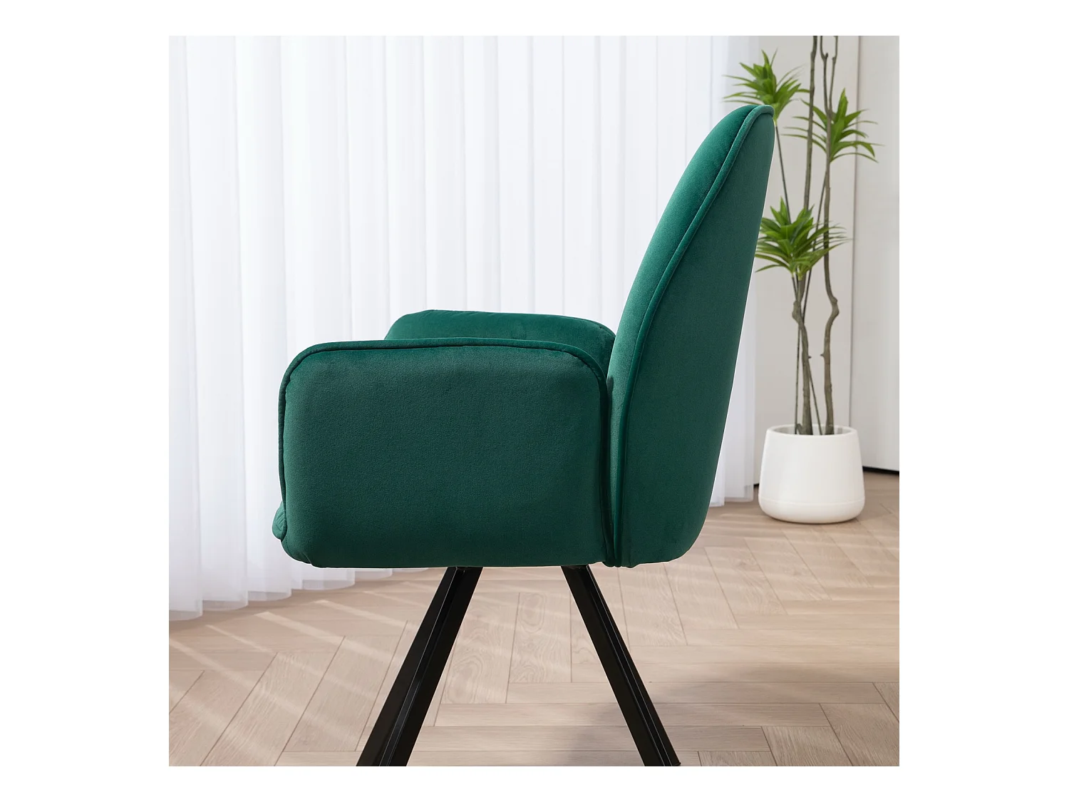 Lot de 2 chaises de salle à manger fauteuil de table style industriel,CALF