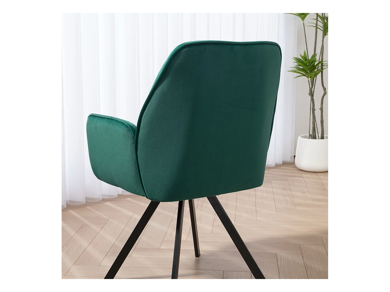 Lot de 2 chaises de salle à manger fauteuil de table style industriel,CALF