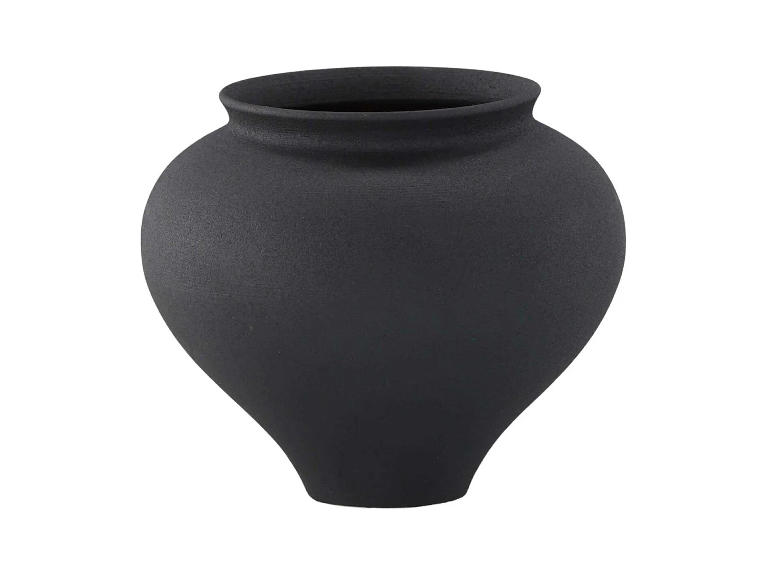 Rellis Vase schwarz.