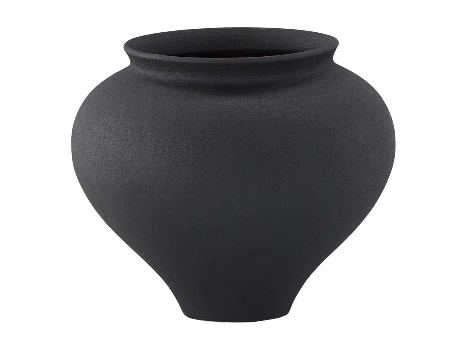 Rellis Vase schwarz.