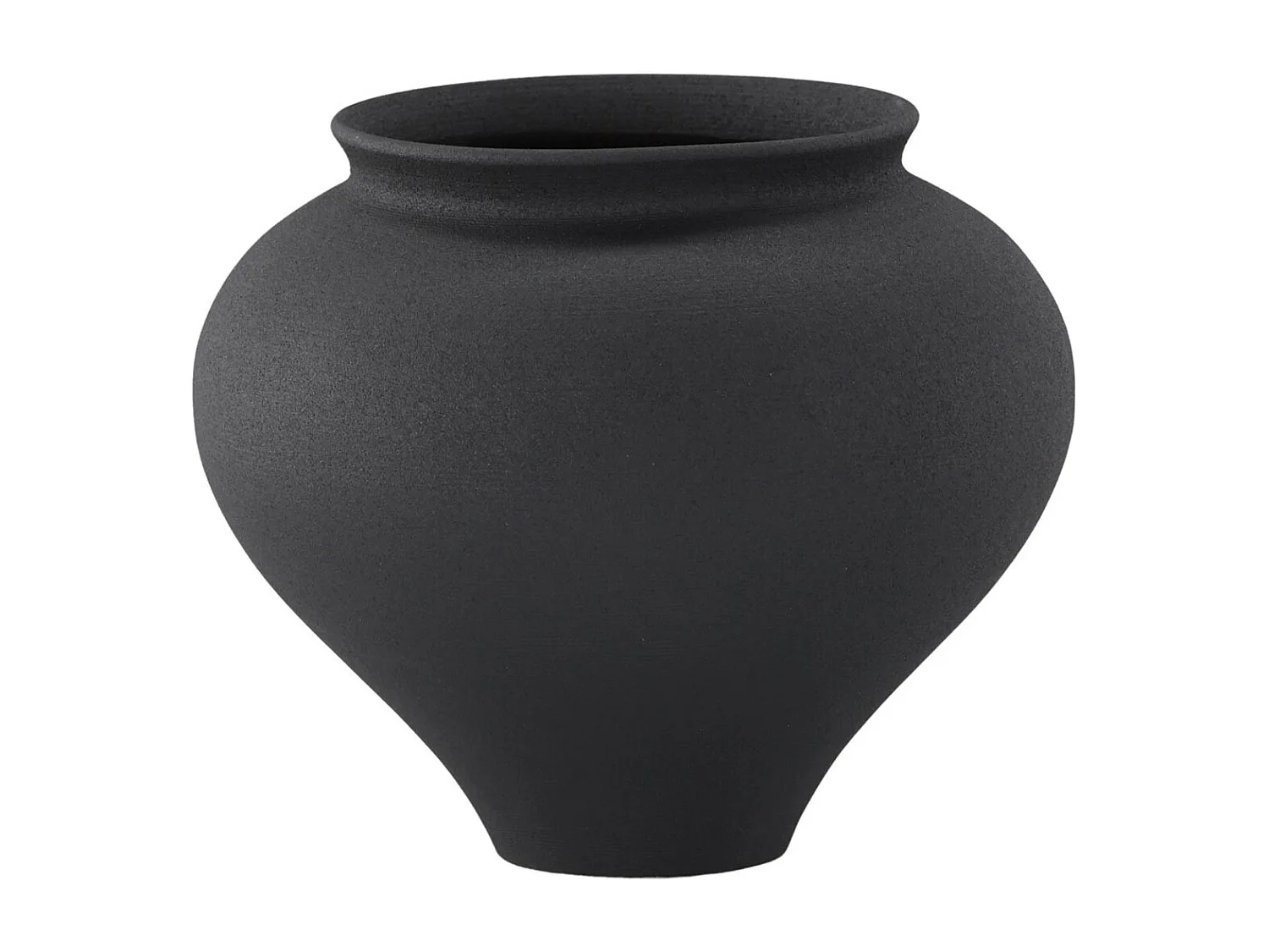 Rellis Vase schwarz.