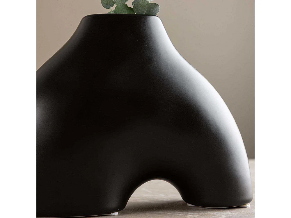 Vase Design "Kento" 15cm Noir