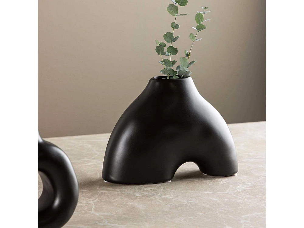 Vase Design "Kento" 15cm Noir