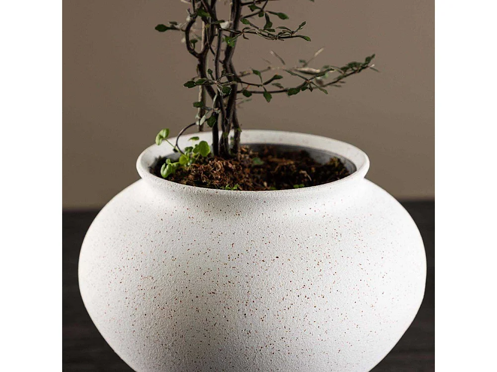 Vase Design "Rellis" 18cm Blanc