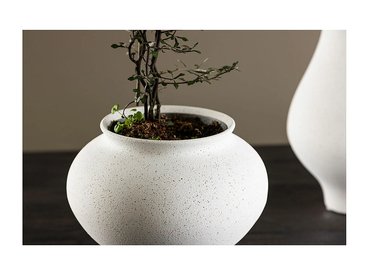 Vase Design "Rellis" 18cm Blanc