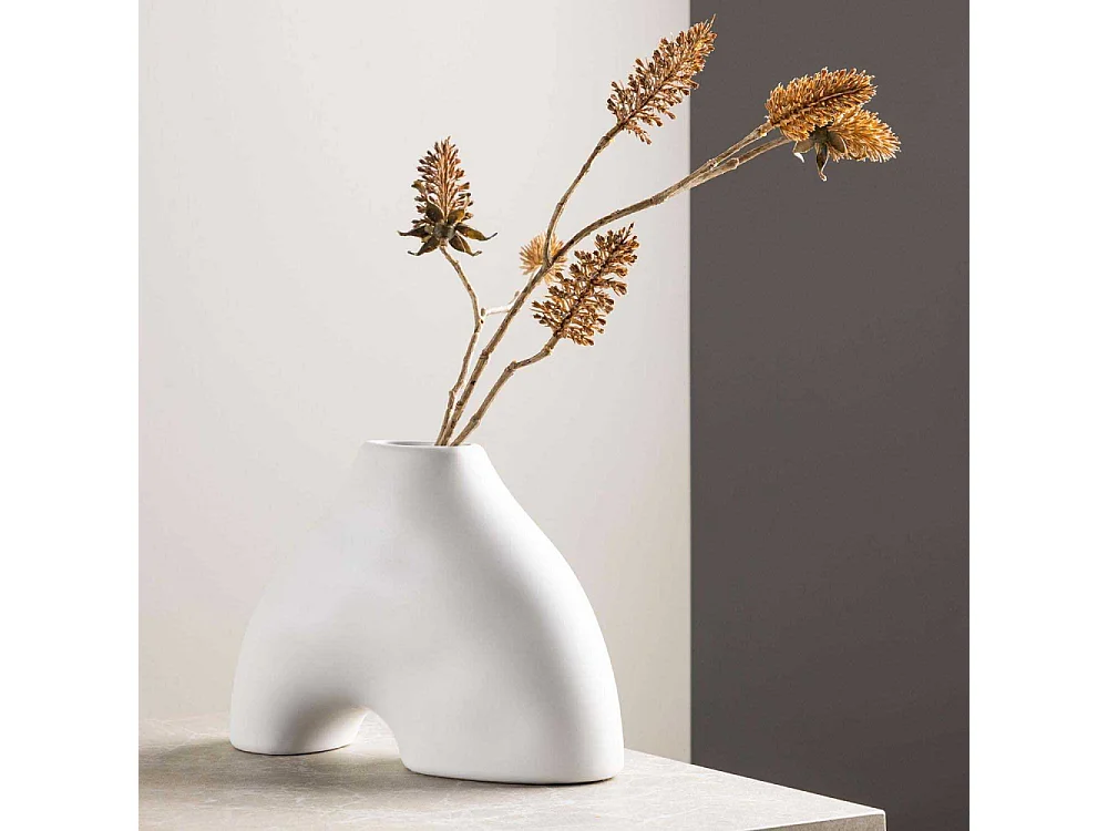 Vase Design "Kento" 15cm Blanc