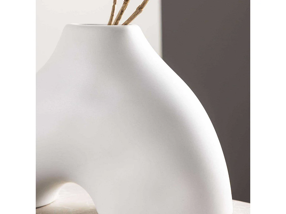 Vase Design "Kento" 15cm Blanc