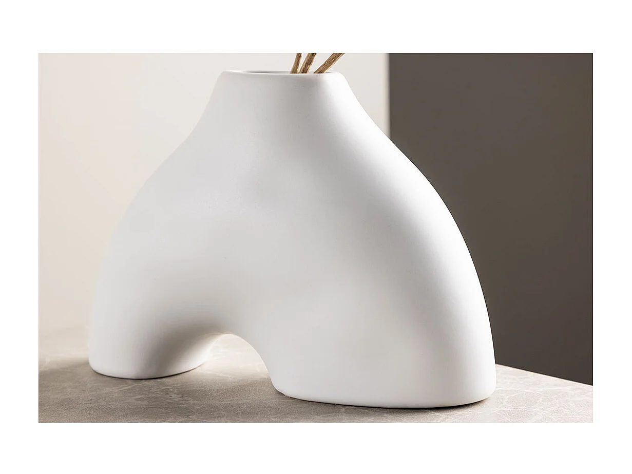 Vase Design "Kento" 15cm Blanc