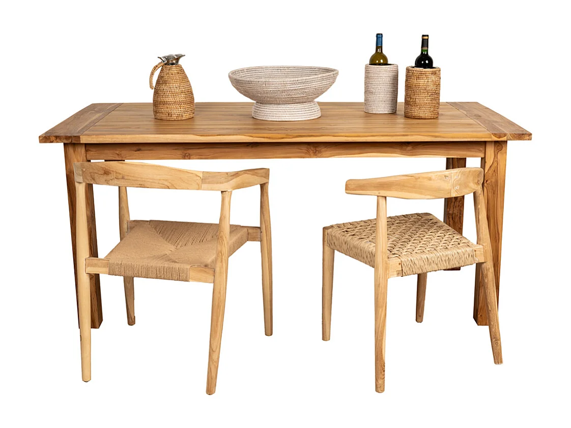 Table de salon en teck massif 1