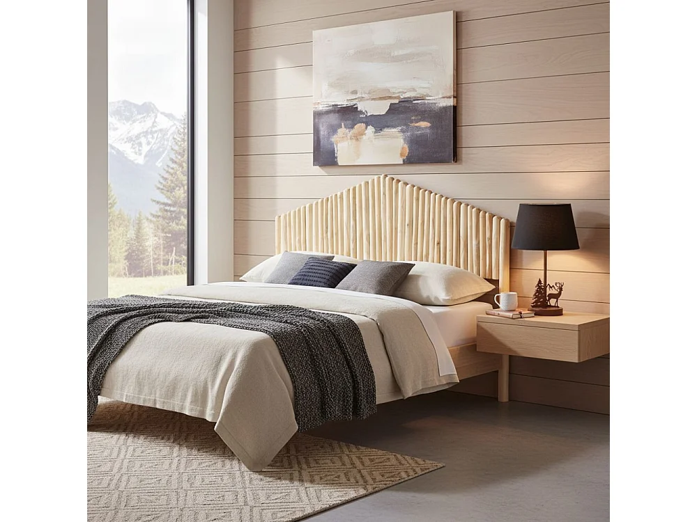 Tête de lit en teck naturel - Arthur