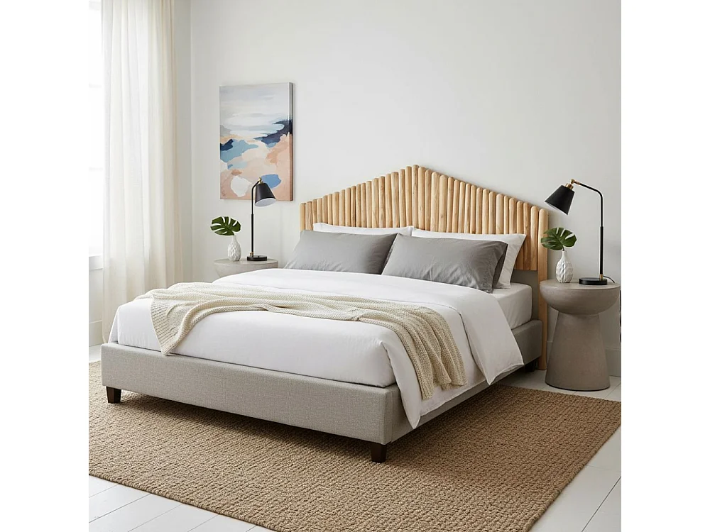 Tête de lit en teck naturel - Arthur