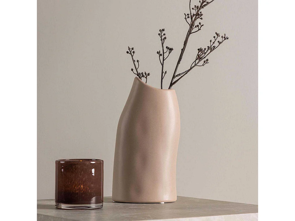 Vase Design "Ernst" 23cm Rose Clair