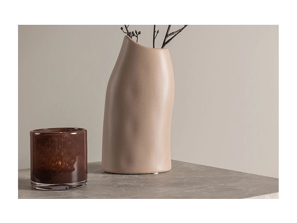Vase Design "Ernst" 23cm Rose Clair