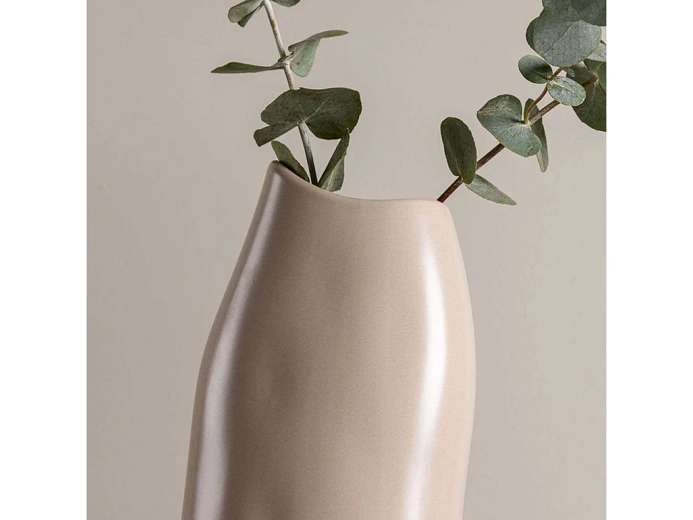 Vase Design "Ernst" 23cm Beige