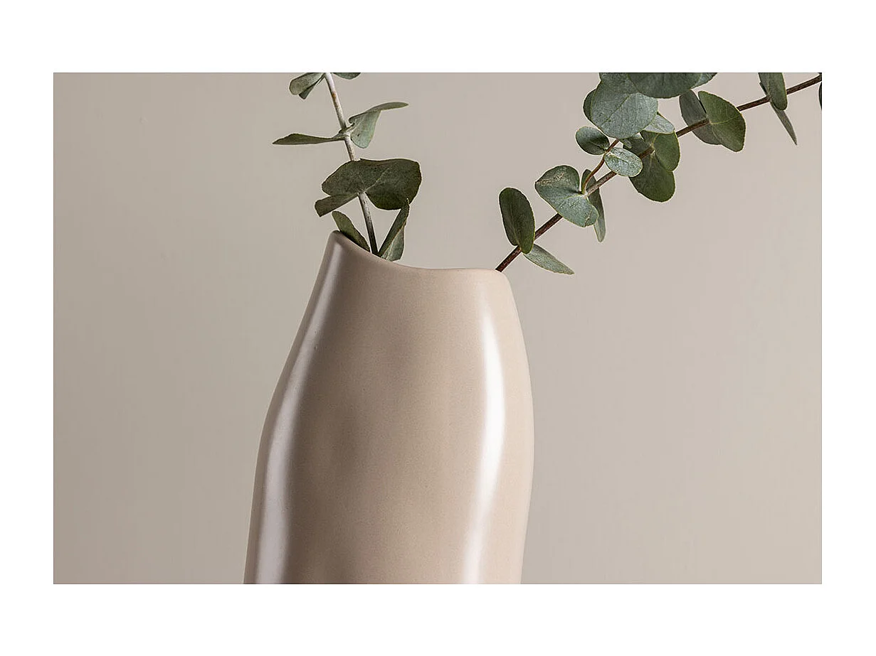 Vase Design "Ernst" 23cm Beige