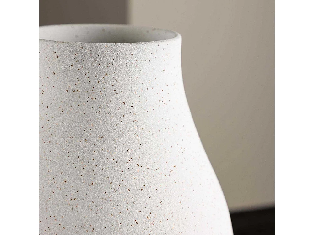 Vase Design "Rellis" 24cm Blanc