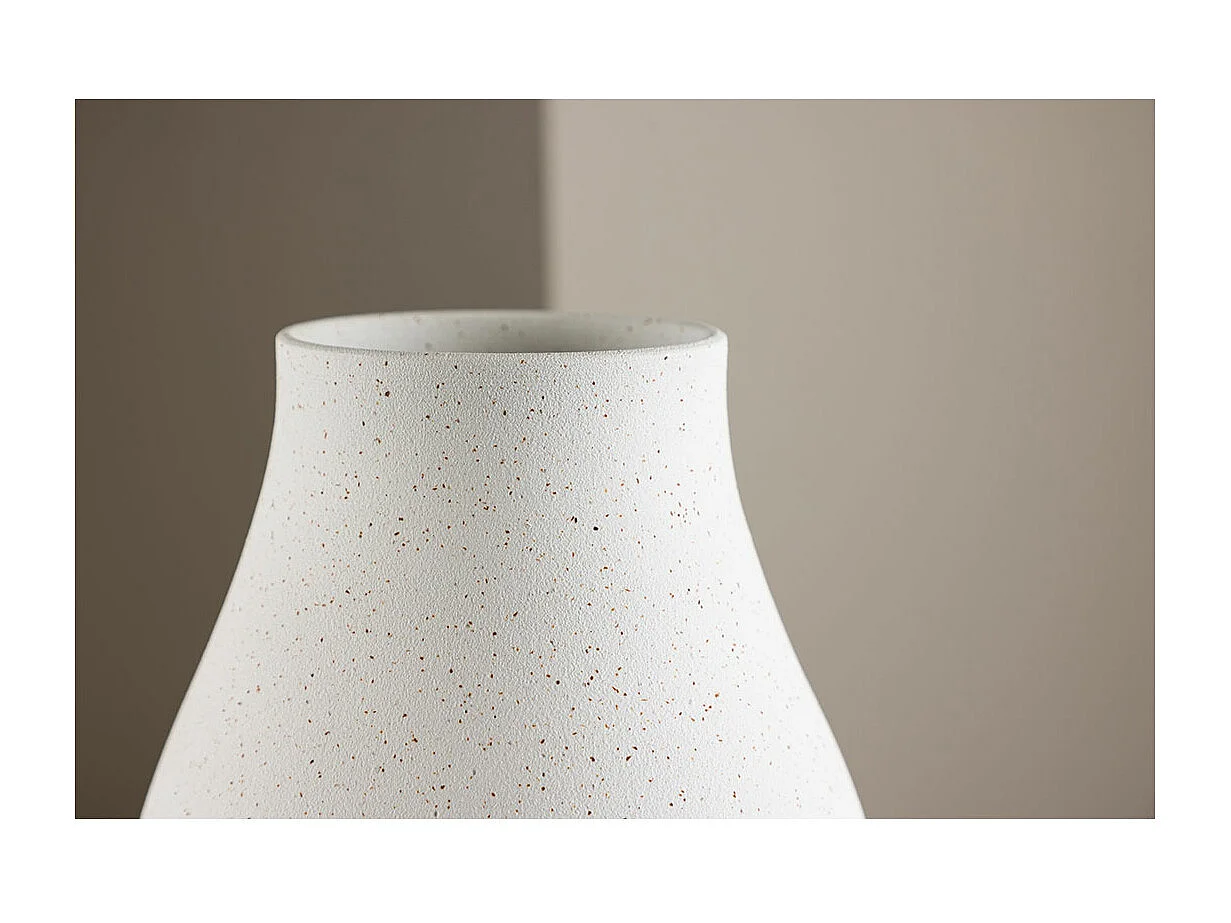 Vase Design "Rellis" 24cm Blanc