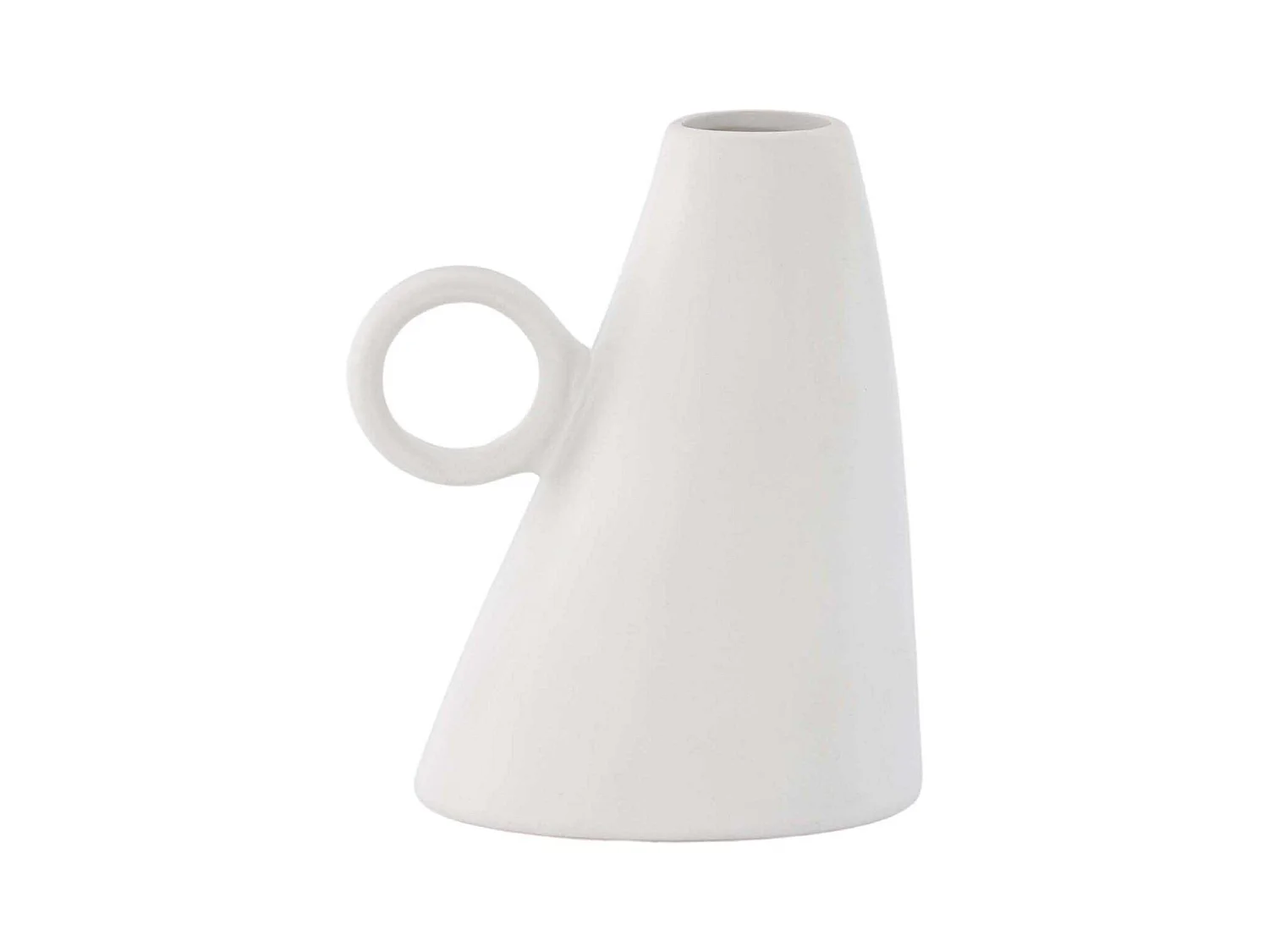 Vase Déco en Céramique "Ovy" 17cm Blanc