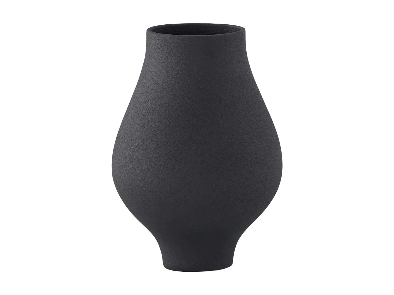 Rellis Vase schwarz.