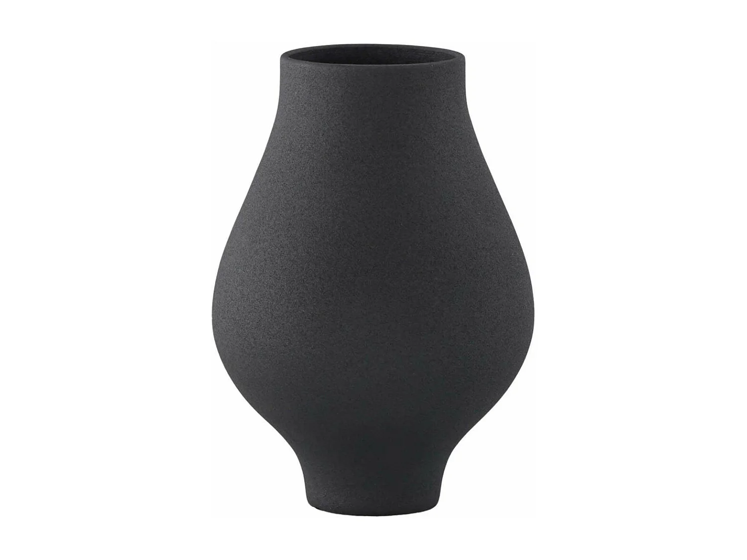 Rellis Vase schwarz.