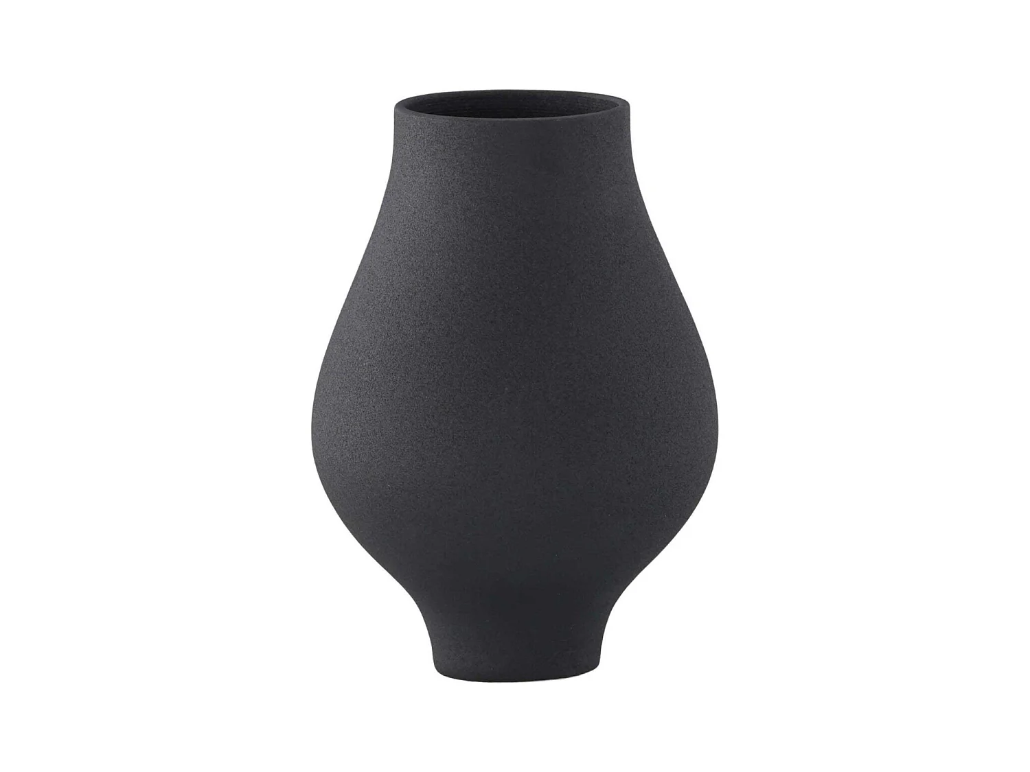 Vase Design "Rellis" 24cm Noir