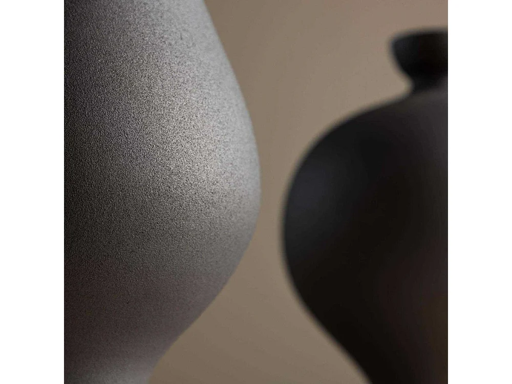 Vase Design "Rellis" 24cm Noir