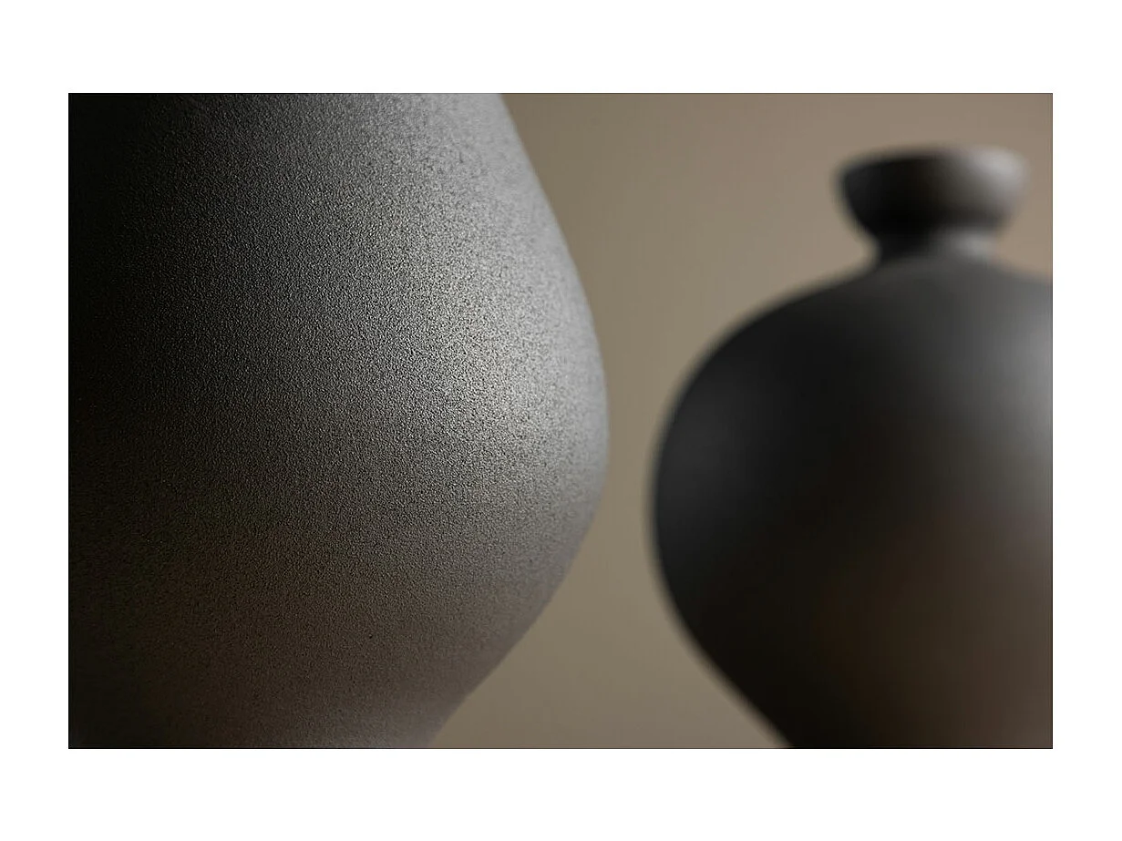 Vase Design "Rellis" 24cm Noir