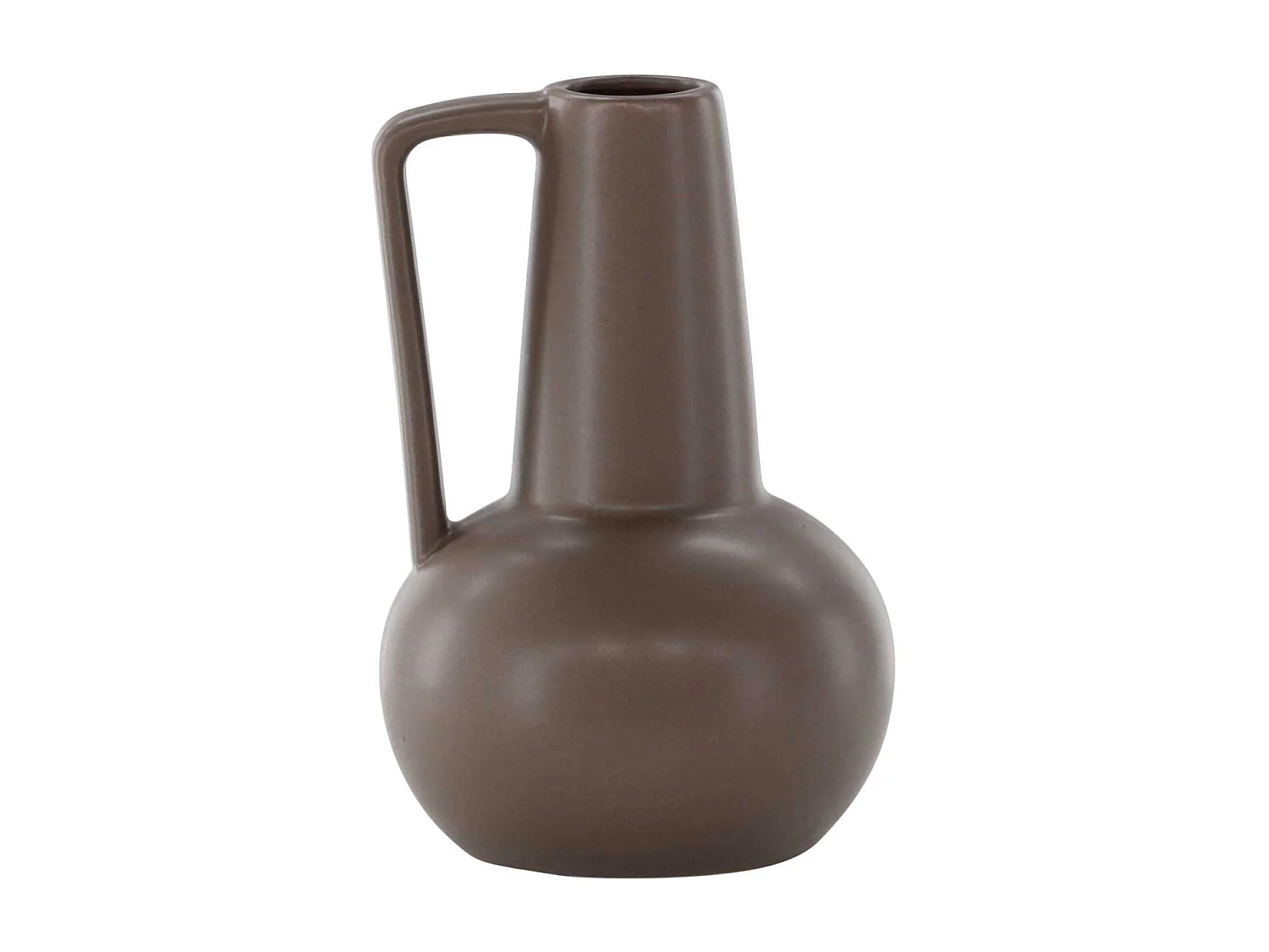Vase Design en Céramique "Lane" 22cm Marron
