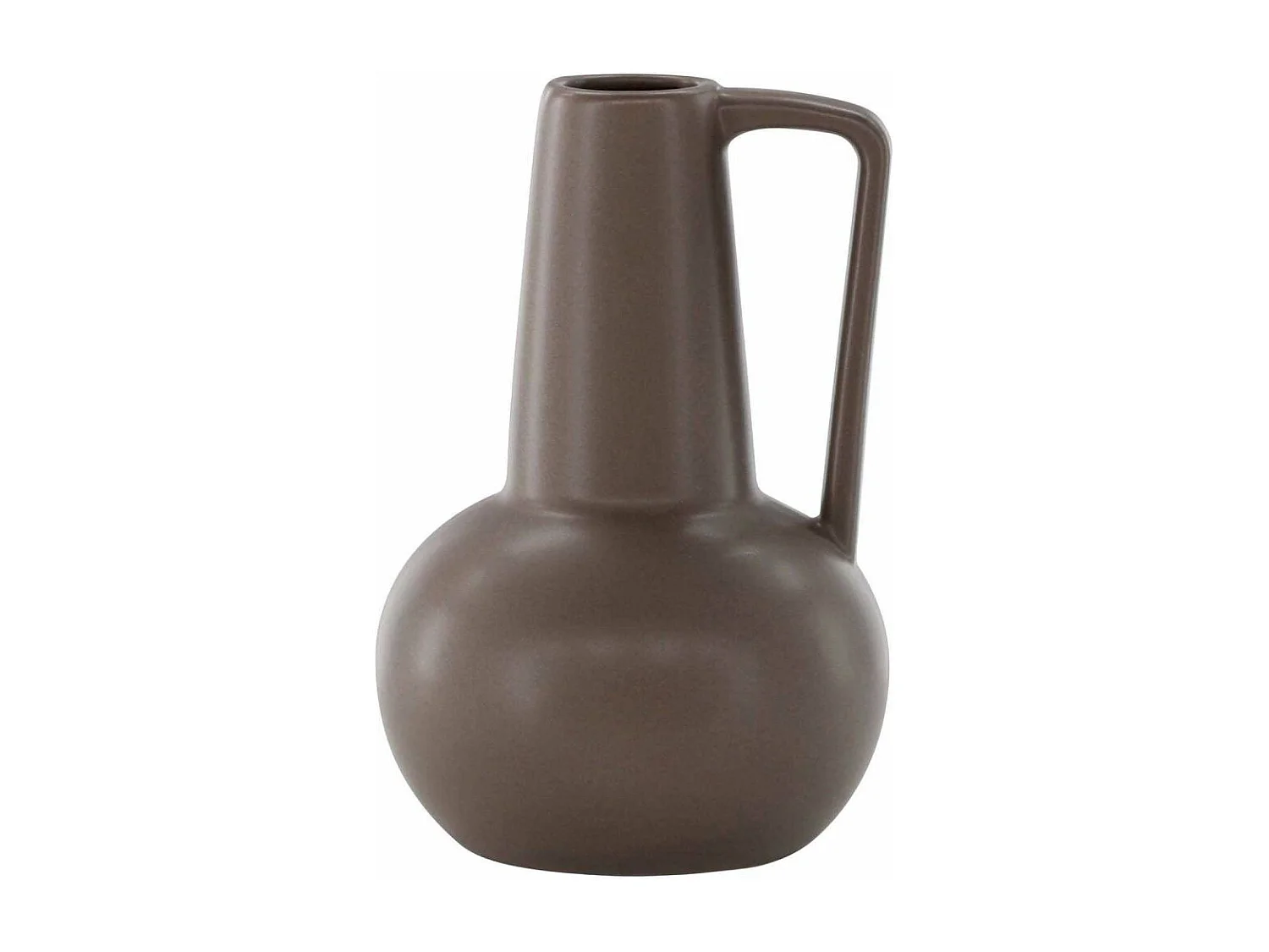 Vase Design en Céramique "Lane" 22cm Marron