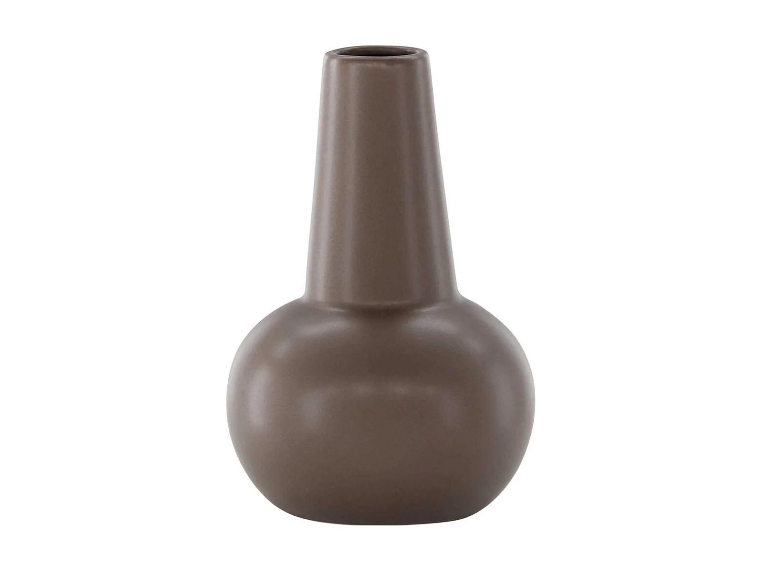 Vase Design en Céramique "Lane" 22cm Marron