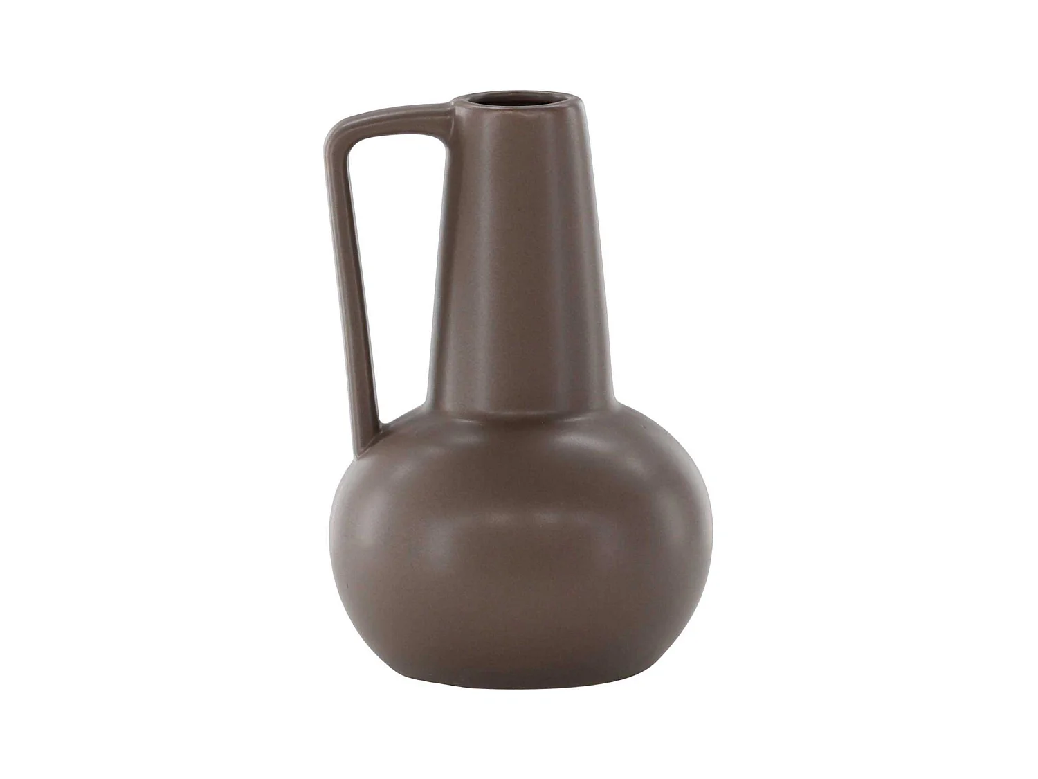 Vase Design en Céramique "Lane" 22cm Marron