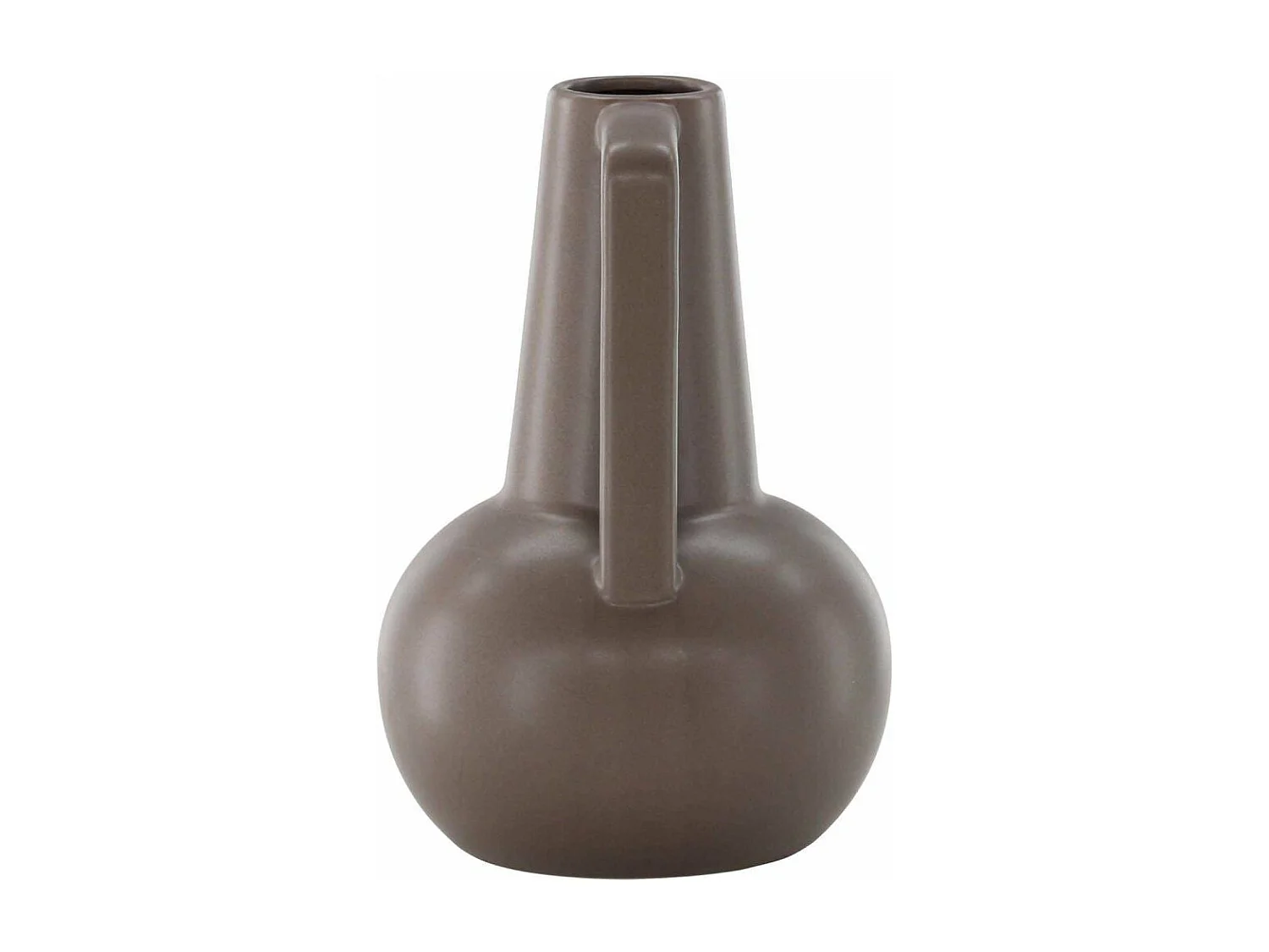 Vase Design en Céramique "Lane" 22cm Marron