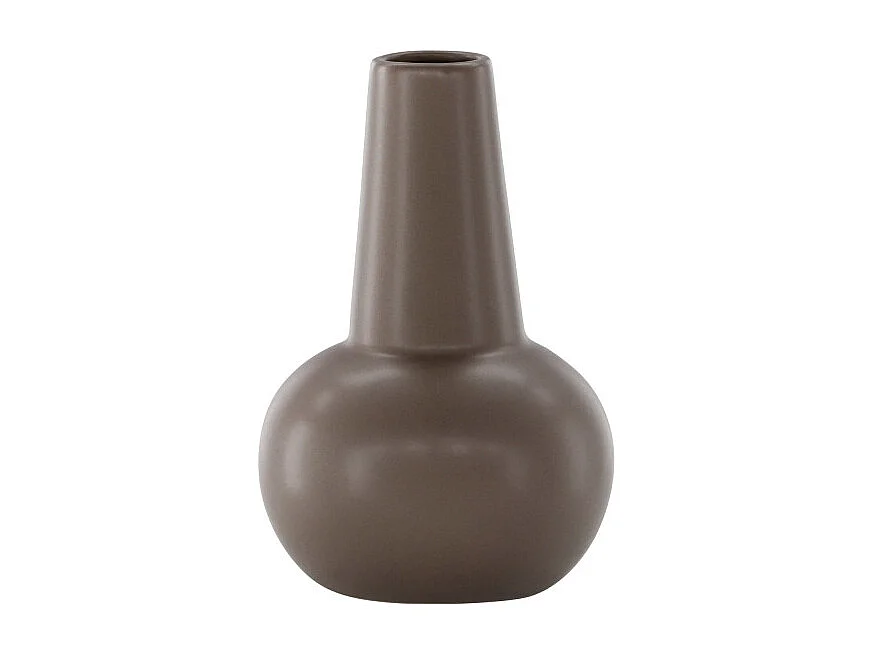 Vase Design en Céramique "Lane" 22cm Marron
