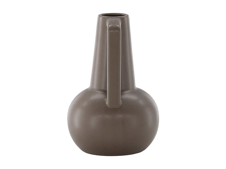 Vase Design en Céramique "Lane" 22cm Marron