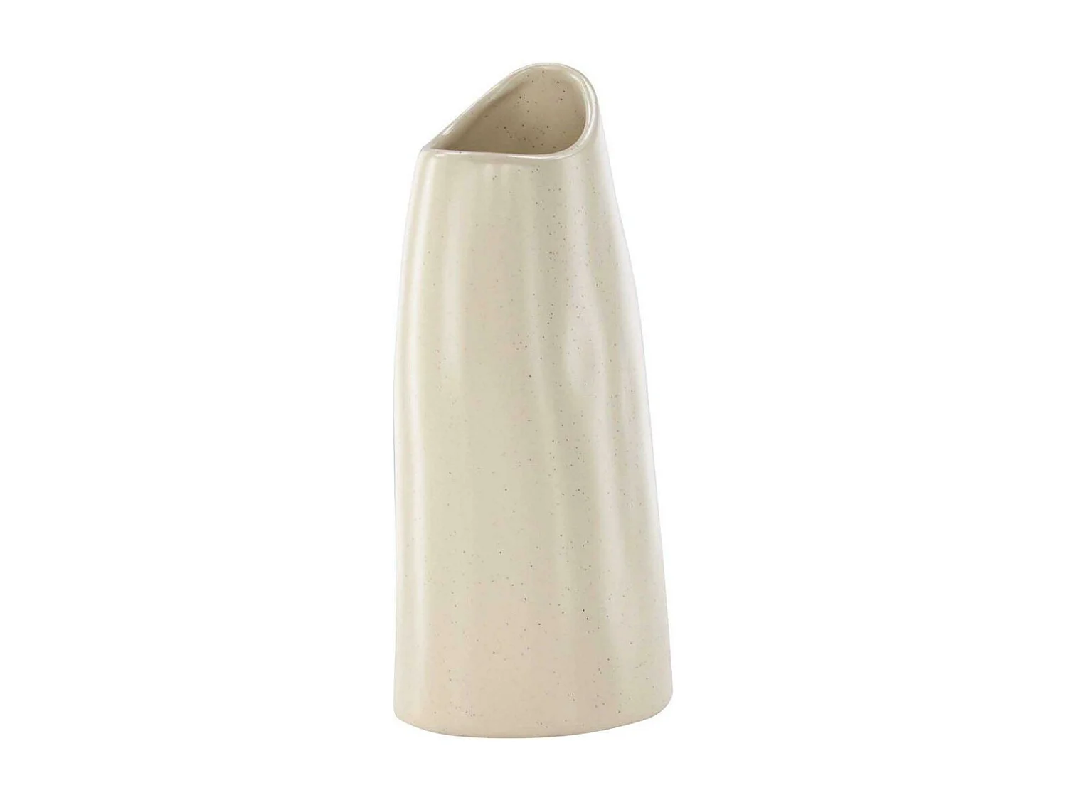 Vase Design "Ernst" 23cm Beige & Noir