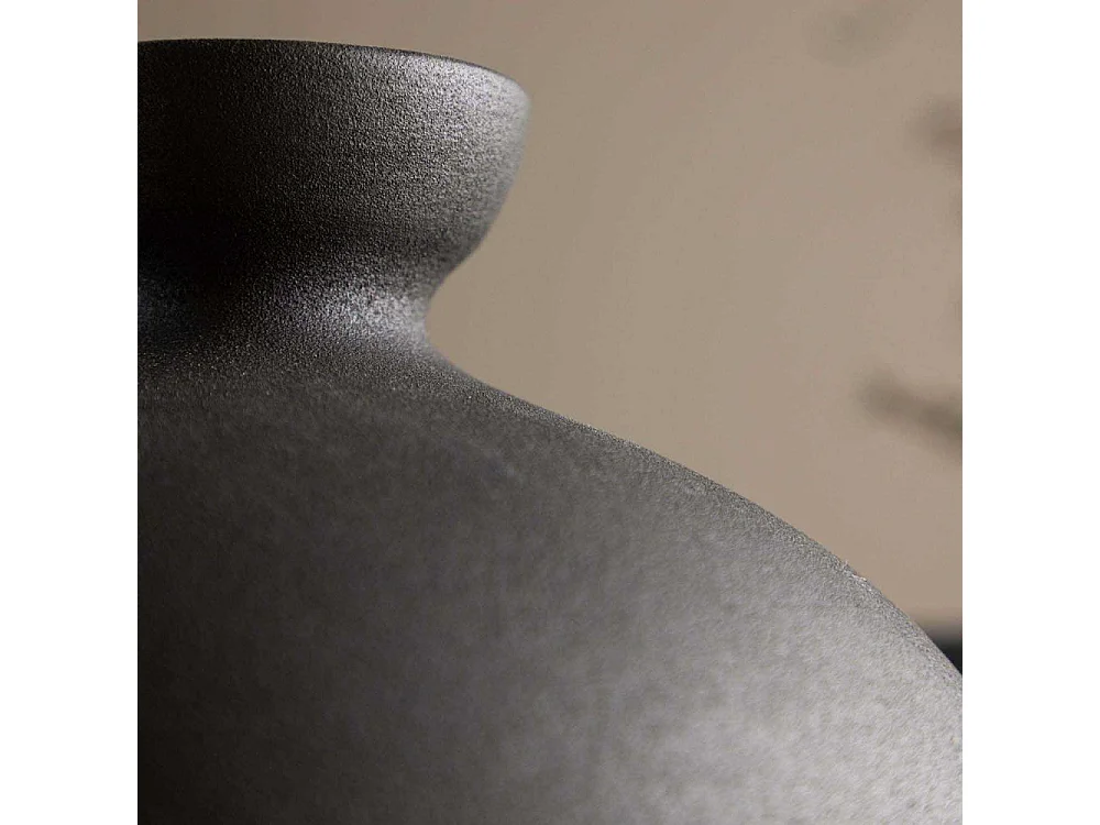 Rellis Vase schwarz.